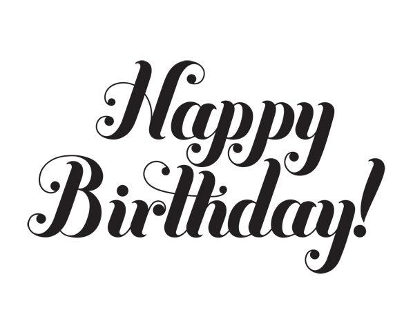 Birthday Black and White Logo - Happy Birthday black and white. HAPPY BIRTHDAY Greetings