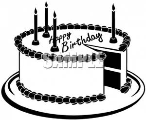 Birthday Black and White Logo - Free Black And White Birthday Clip Art