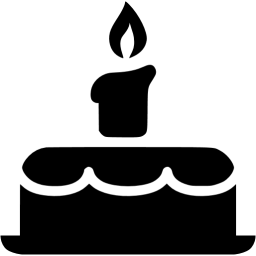 Birthday Black and White Logo - Black birthday cake icon - Free black cake icons