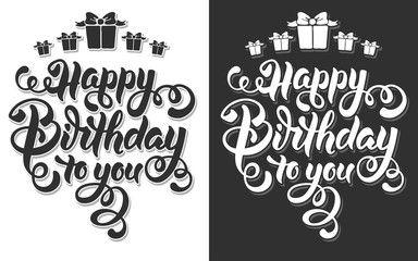 Birthday Black and White Logo - Search photo happy birthday