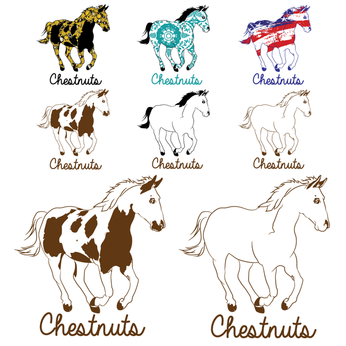 Beautiful Horse Logo - Create a Beautiful Horse Logo for Chestnuts! | Logo design contest