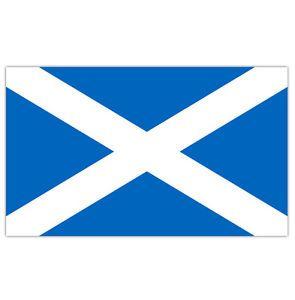 Blue Rectangle with White X Logo - SCOTLAND ST ANDREW'S SALTIRE SCOTTISH BLUE & WHITE FLAG 5' X 3FT