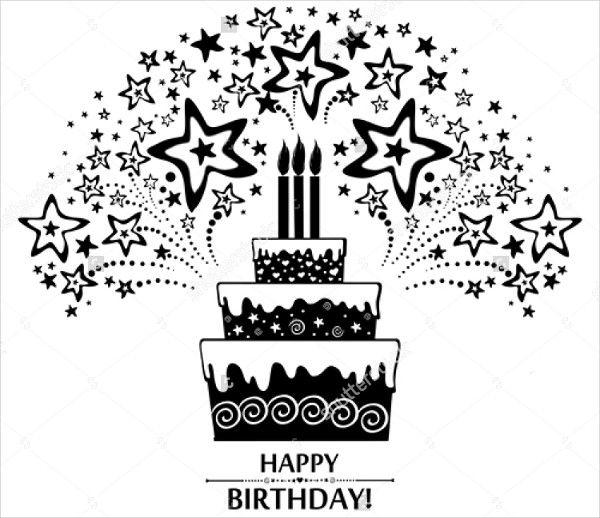 Birthday Black and White Logo - 40+ Birthday Card Designs & Examples - PSD, AI, Vector EPS | Examples