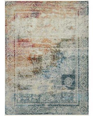 Blue Rectangle with White X Logo - Holiday Shopping Special: Lonerock Blue Off White Area Rug Rug Size