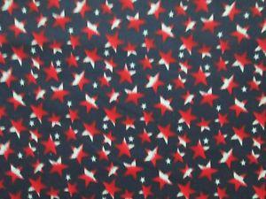 Half Star Red Logo - HALF STARS RED WHITE BLUE STAR DANCE PATRIOTIC USA COTTON FABRIC FQ ...