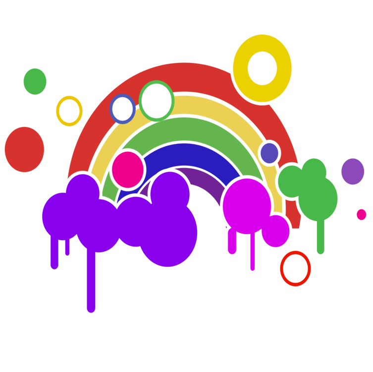 Colorful Art Logo - Drawing Rainbow Public domain Logo Color free commercial clipart