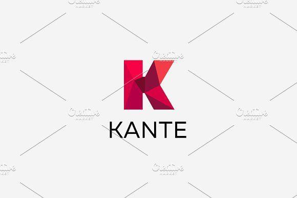 Colorful Art Logo - Polygon letter K logo. Colorful font ~ Logo Templates ~ Creative Market
