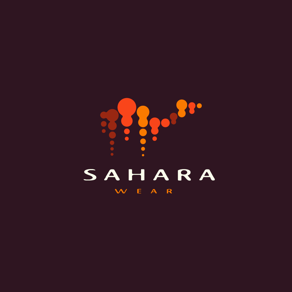 Orange Dot Logo - For Sale—Sahara Wear Camel Dots Logo | Logo Cowboy