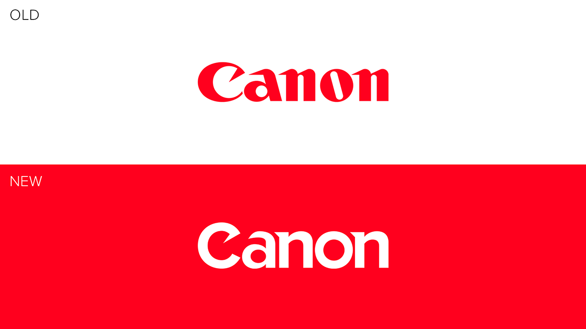 Canon Old Logo - CANON Rebranding