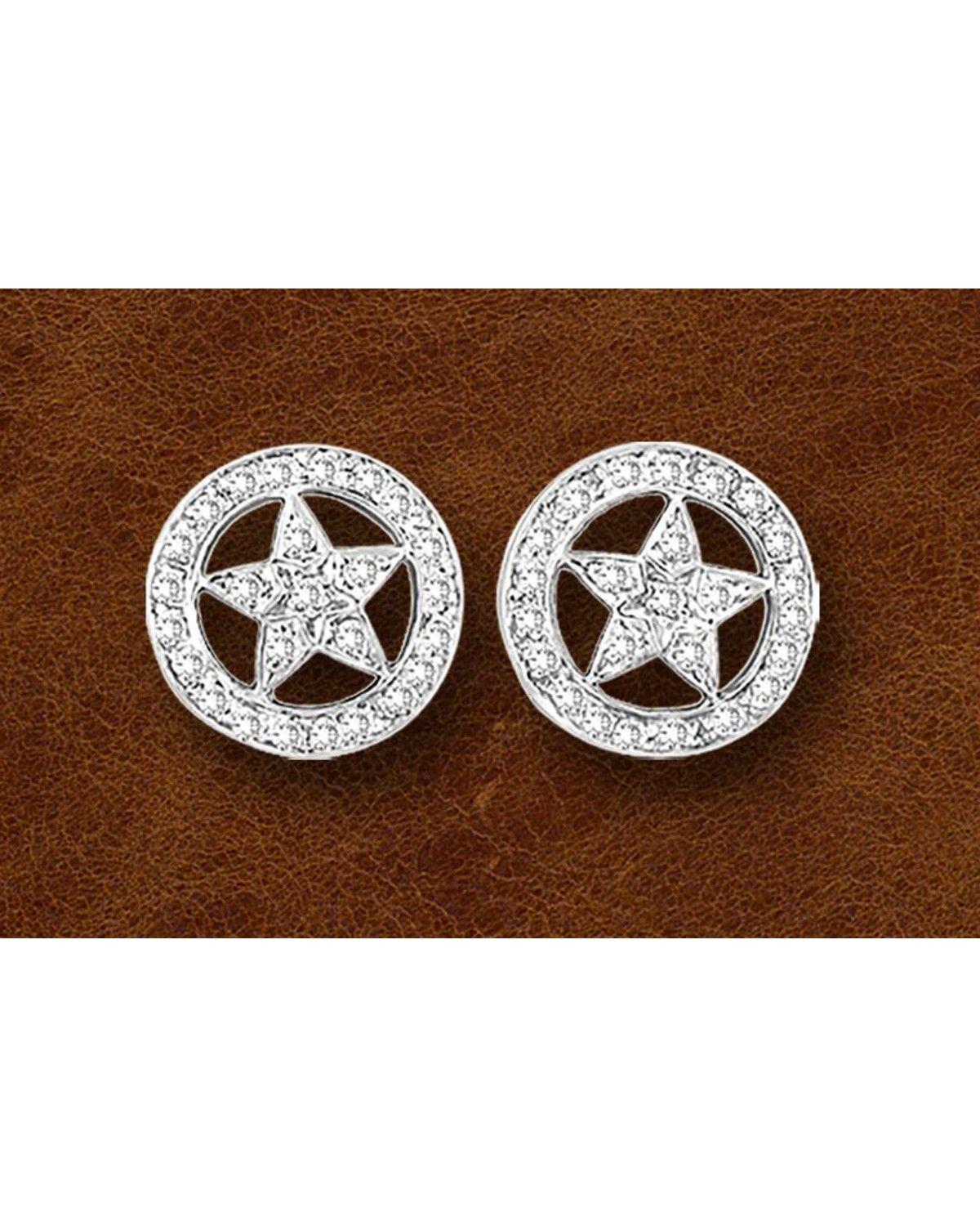 Sterling Western Star Logo - Kelly Herd Sterling Silver Western Star Earrings