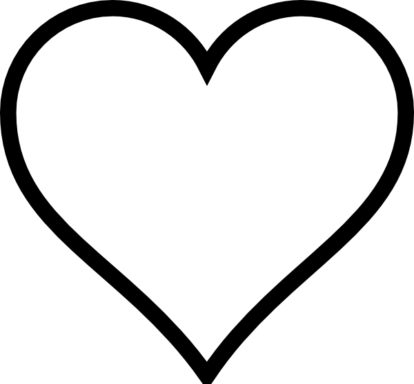 Heart Black and White Logo - Heart png free download black and white png - RR collections