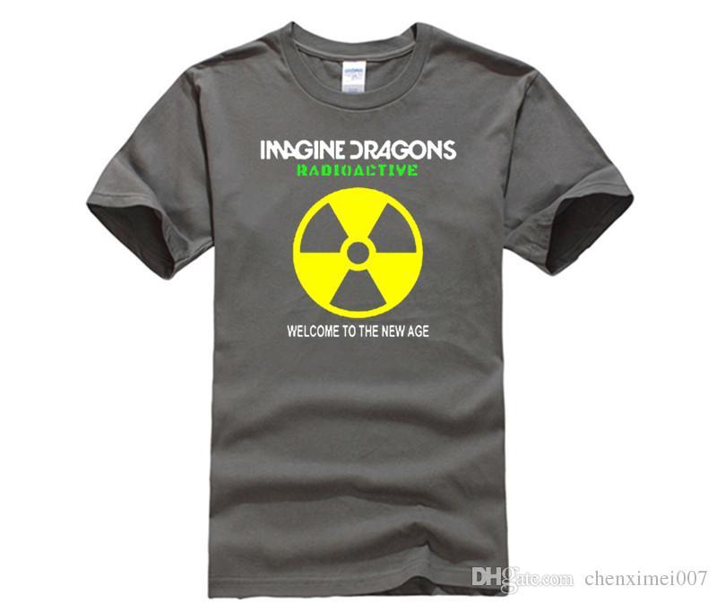 Imagine Dragons Logo - Imagine Dragons Radioactive Rock Band Logo Women'S White Black T ...