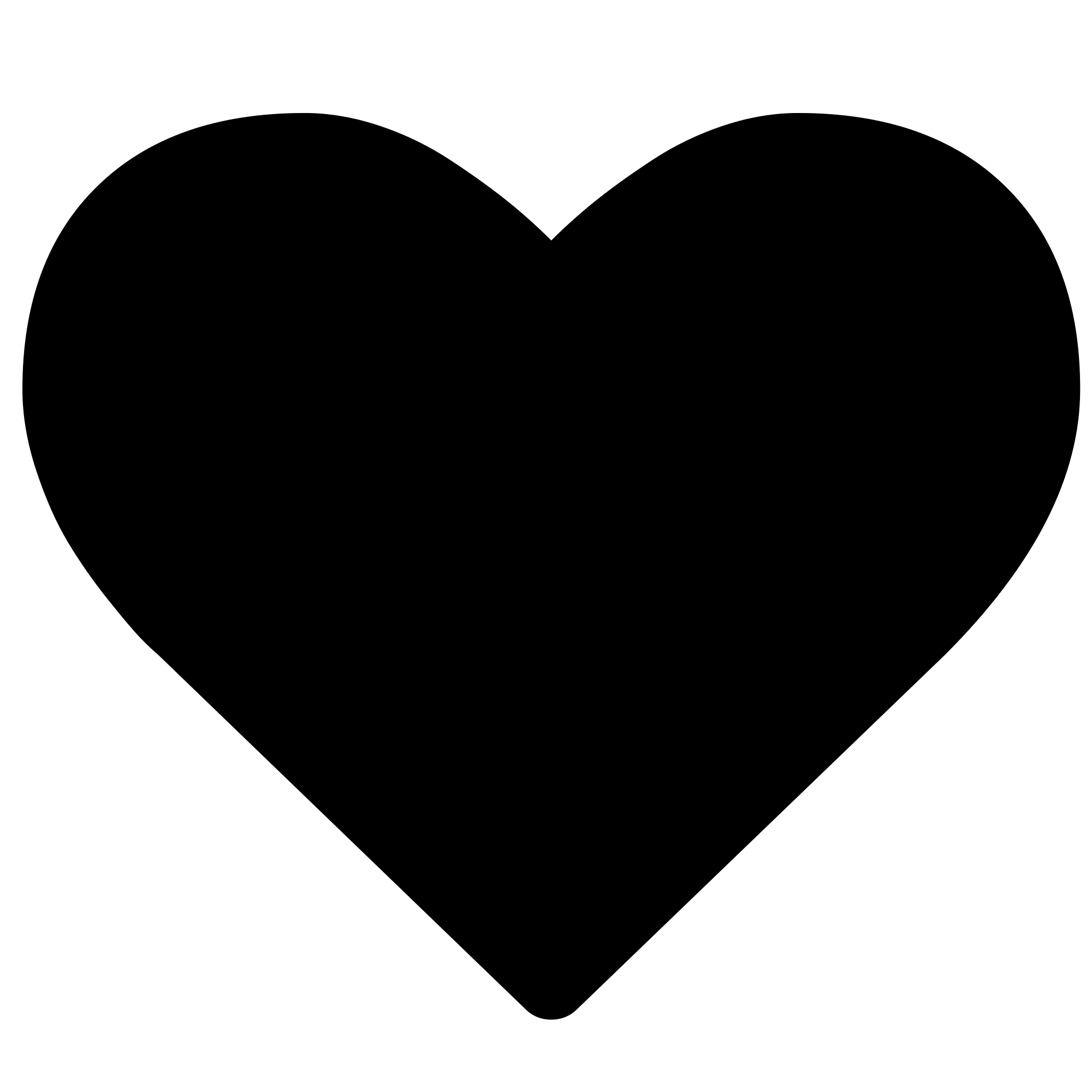 Heart Black and White Logo - Heart font awesome.svg