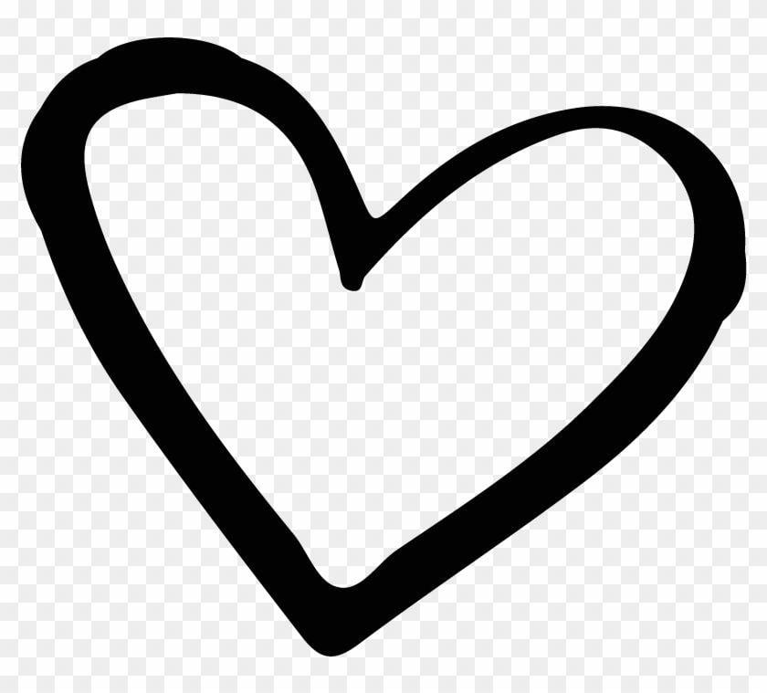 Heart Black and White Logo - Brand Black And White Heart Hand Drawn Heart