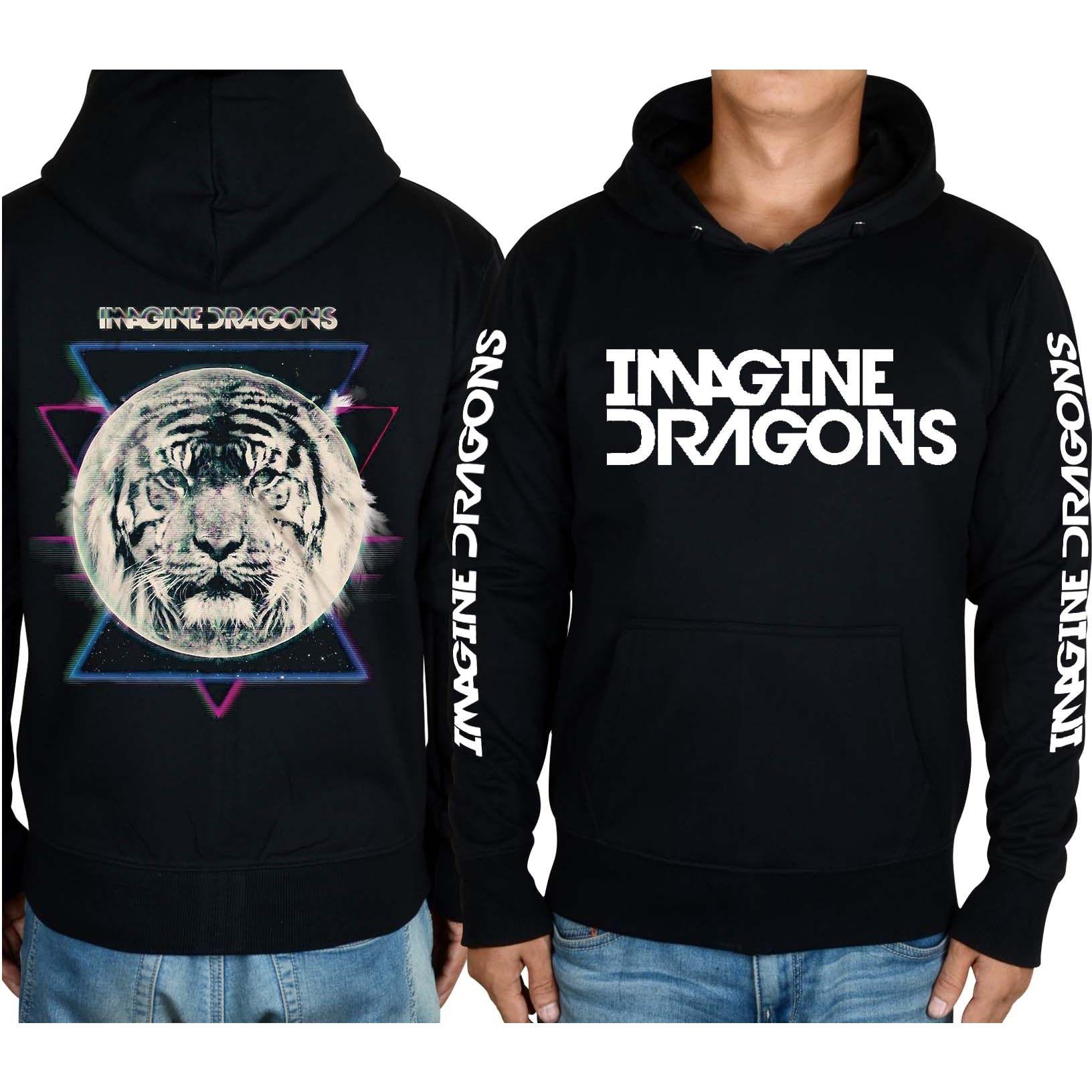 Imagine Dragons Logo - Imagine Dragons Logo Tiger pullover hoodie