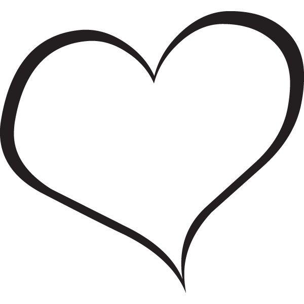 Heart Black and White Logo - LogoDix