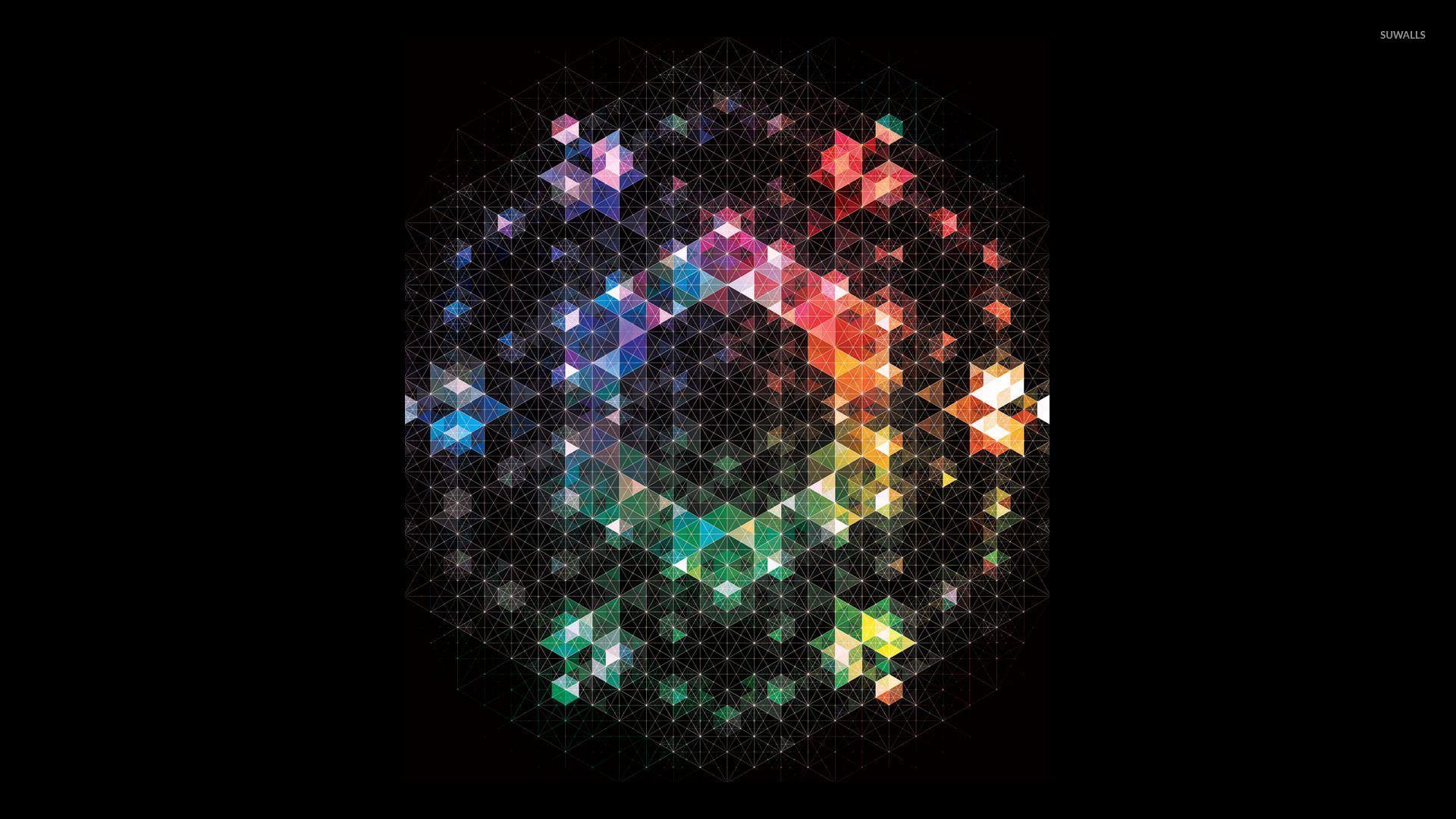 Rainbow Hexagon Logo - Rainbow hexagons wallpaper - Abstract wallpapers - #31326