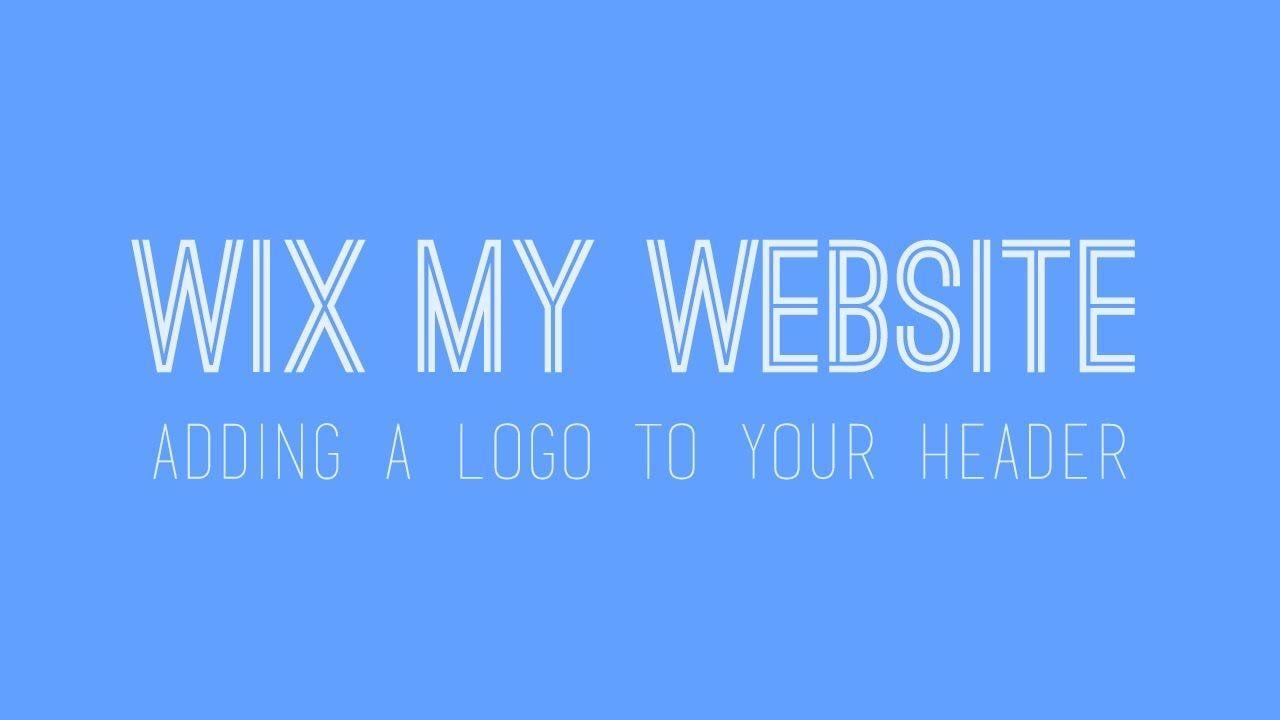 Wix Logo - Adding a logo to your header in Wix Website Tutorial