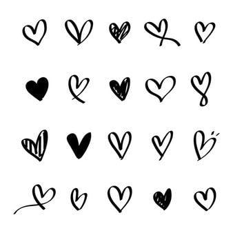Heart Black and White Logo - Heart Vectors, Photos and PSD files | Free Download