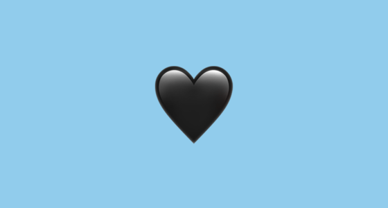 Heart Black and White Logo - 