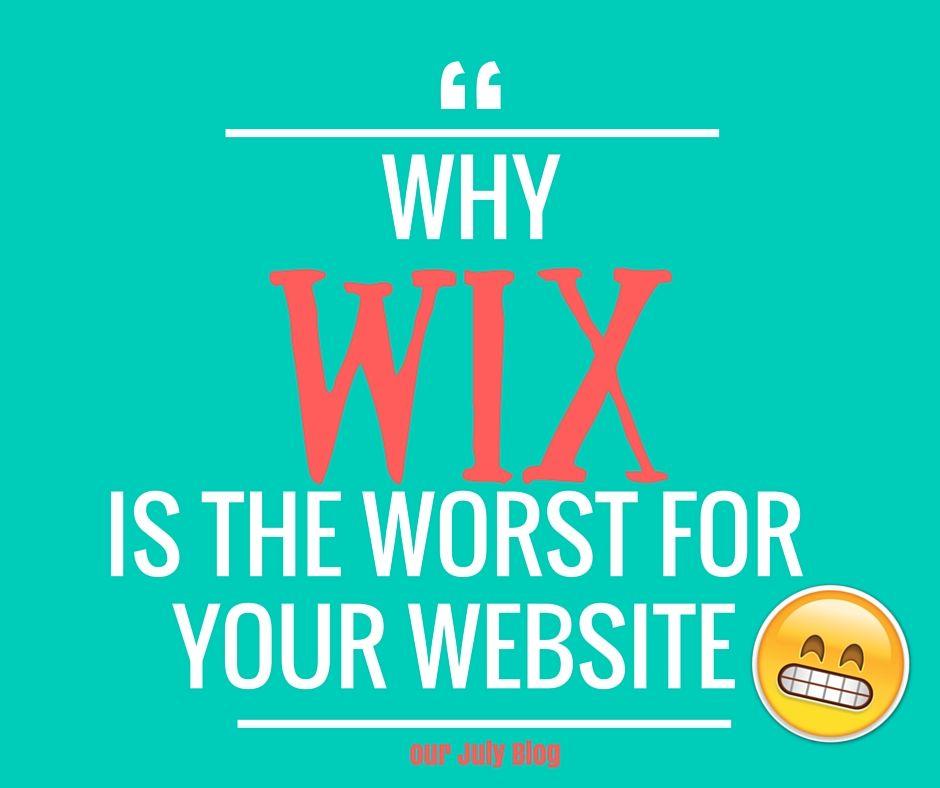 Wix Logo - Why WIX is the worst choice for your website!