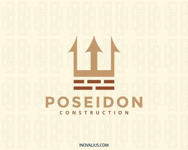 Create Construction Logo - Poseidon Construction Logo Design | Inovalius