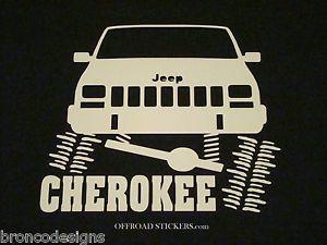 Jeep XJ Logo - Jeep Cherokee Flexing XJ sport_ Rock Crawler_ Sticker/Decal -08 | eBay