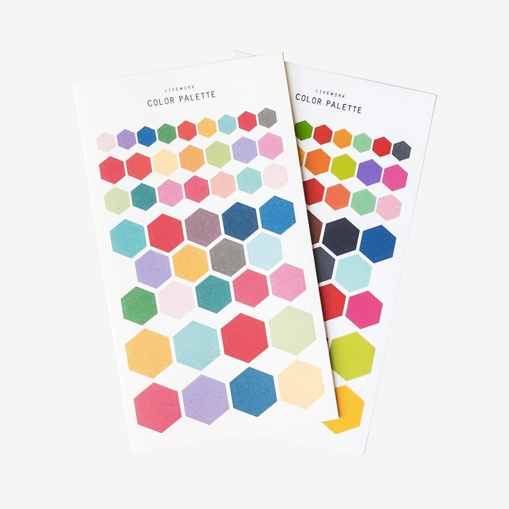 Rainbow Hexagon Logo - Livework Colour Palette Stickers Hexagon | Fox and Star
