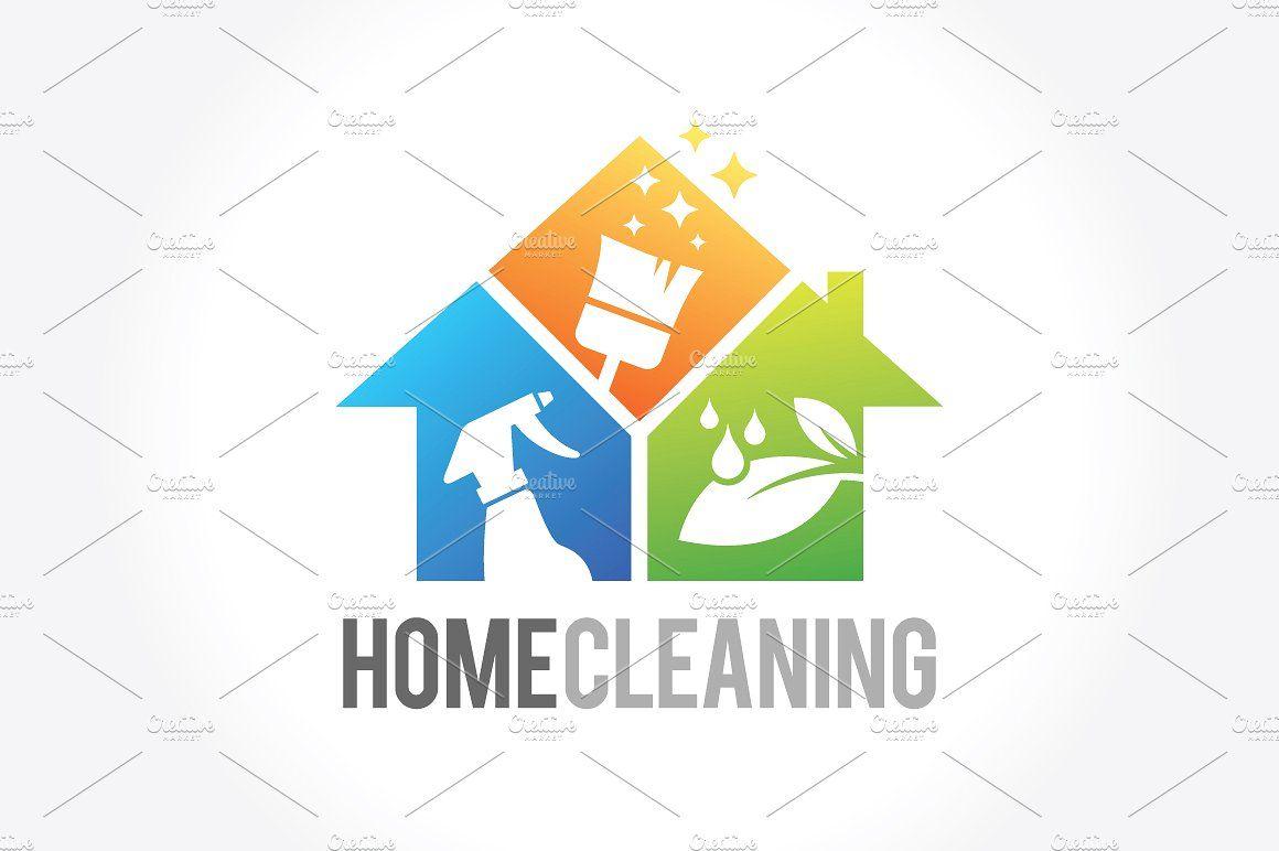 Home Service Logo - Cleaning Service Business logo ~ Logo Templates ~ Creative Market