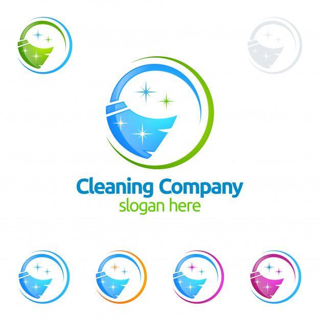 Cleaning Services Logo - Cleaning service logo design Vector | Premium Download
