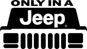 Jeep XJ Logo - Only in a Jeep Logo Vector (.CDR) Free Download