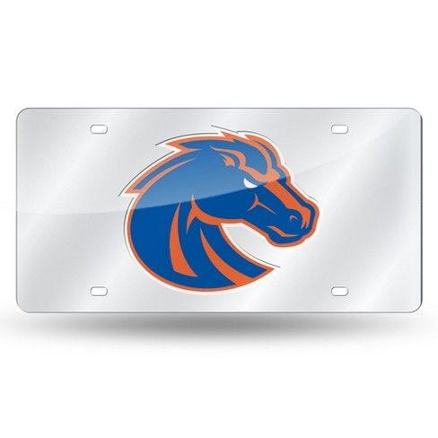 Boise State Broncos Silver Logo - Boise State Broncos Rico Industries Silver Laser Cut Auto Tag