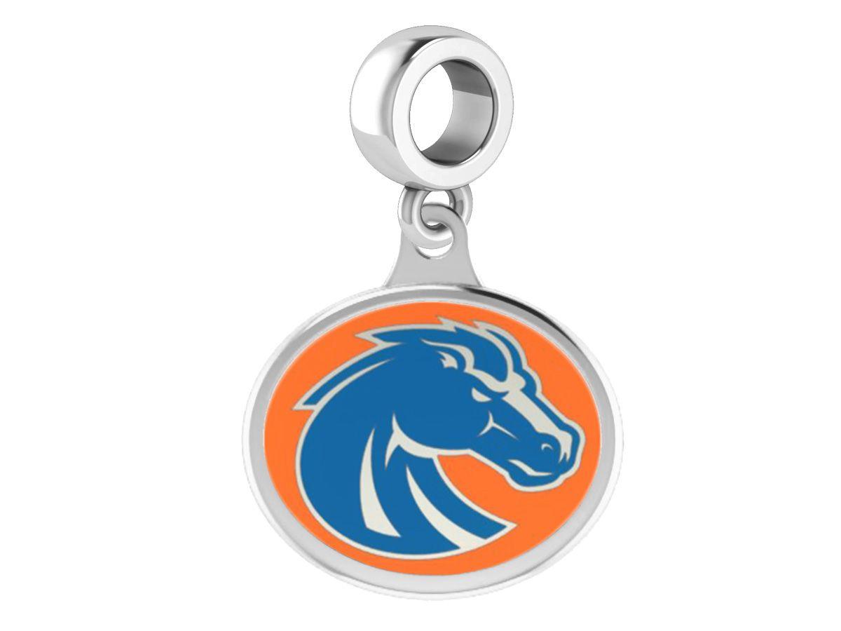 Boise State Broncos Silver Logo - Wholesale Boise State Broncos Silver Drop Charm Fits Beaded Charm ...