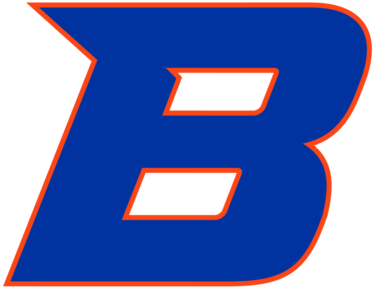 Boise State Broncos Silver Logo - Boise State Broncos football