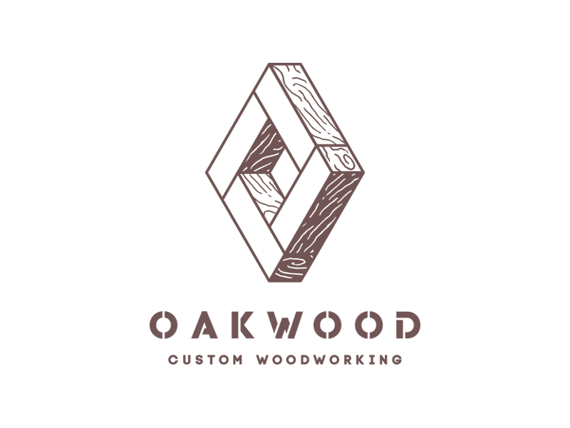 Woodworking Logo - Oakwood - custom woodworking | logo by Andrea Ceolato | Dribbble ...