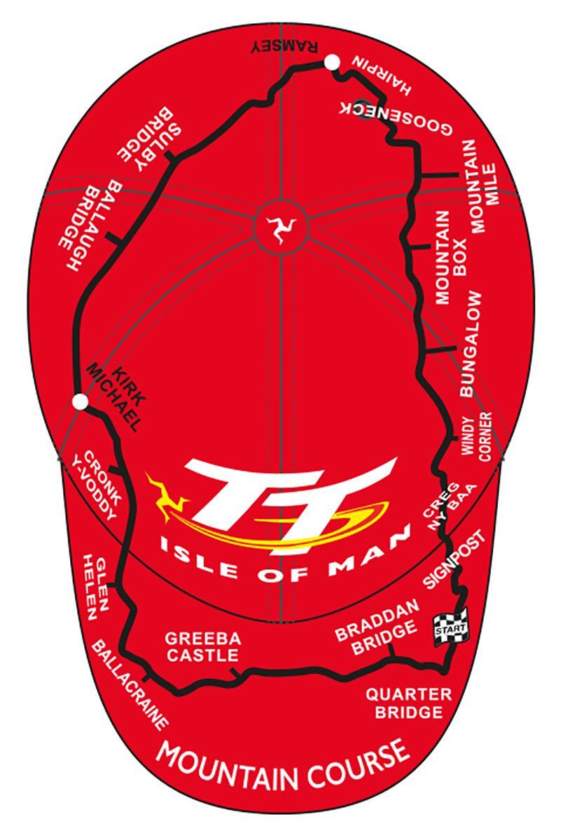 TT Red Circle Logo - TT Childs Map Cap Red : Duke Video