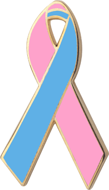 Pink and Blue Ribbon Logo - Pink and Blue Awareness Ribbons | Lapel Pins