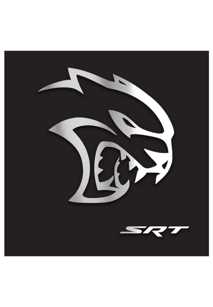 Black and White Dodge Hellcat Logo - Dodge Life: Product'SRT® HellCat Decal' | HELLCAT | Dodge, Dodge ...