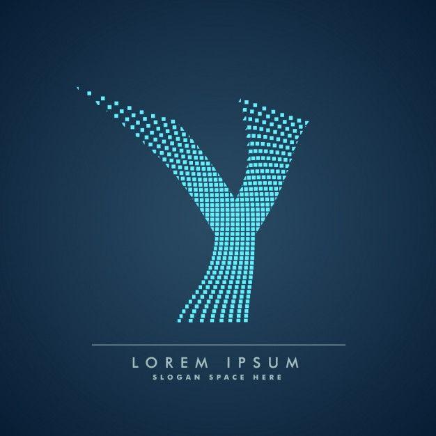 Letter Y Logo - Wavy letter y logo in abstract style Vector | Free Download