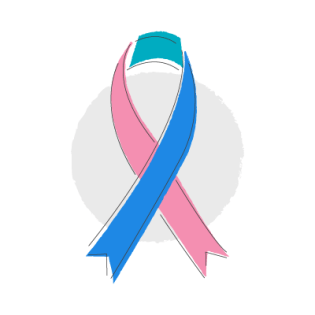 Pink and Blue Ribbon Logo - Cancer Ribbon Colors: The Ultimate Guide