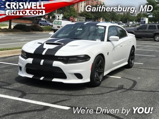 Black and White Dodge Hellcat Logo - White Knuckle Clearcoat 2018 Dodge Charger SRT Hellcat RWD