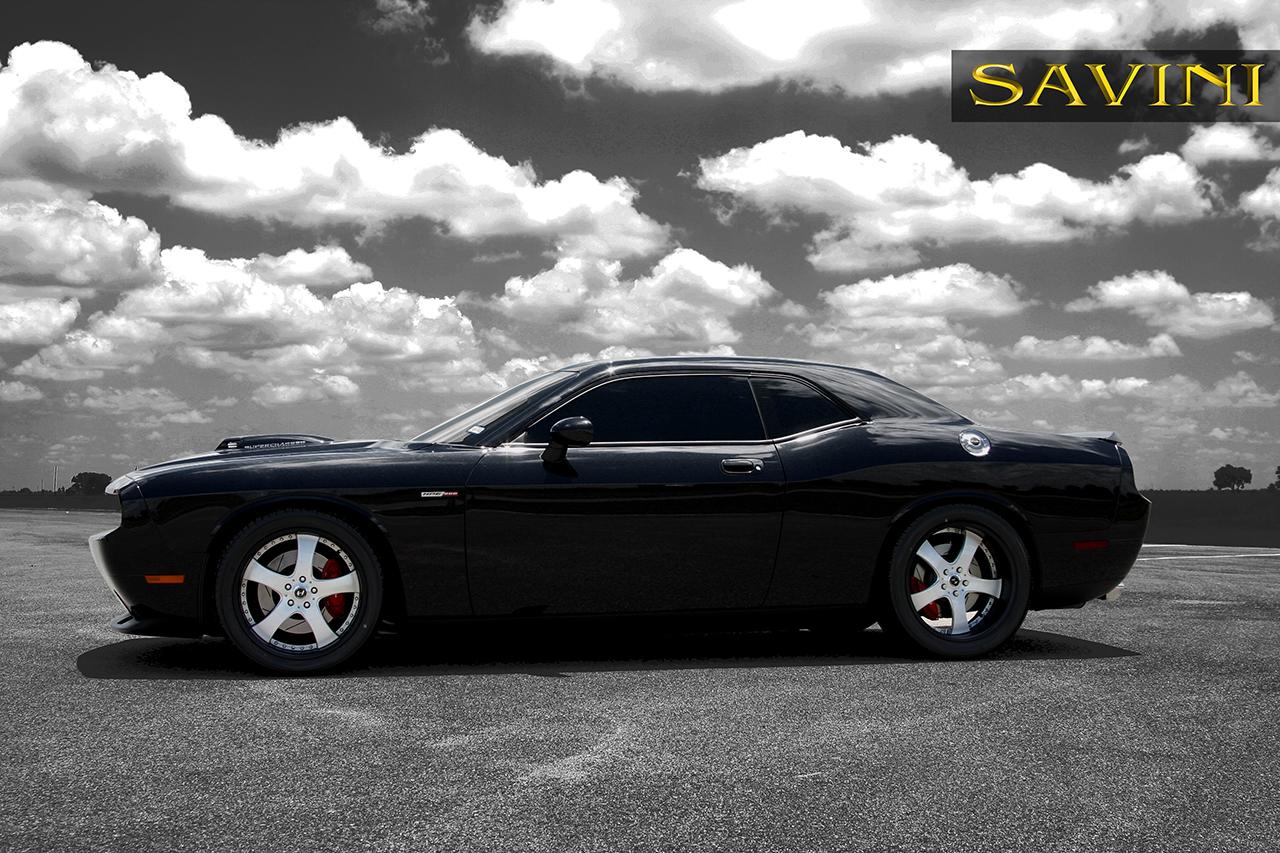 Black and White Dodge Hellcat Logo - Challenger - Savini Wheels