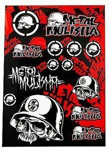 Metal Mulisha Logo - 4MX Sticker Decal Sheet Metal Mulisha Logo fits Mountain Bike | eBay