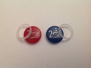 Red Blue Smile Logo - Swan Tap Indices Hot and Cold Red Blue Spares Parts J20
