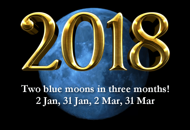 Two Blue Logo - 2018: two blue moons in three months!
