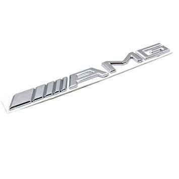 Silver Car Logo - Amazon.com: Stickers New 3D Car Logo Silver Chrome Trunk Decal Badge ...