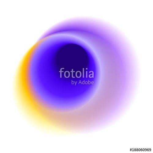 White and Blue Round Logo - Purple gradient circle isolated on white background. Blue round spot ...