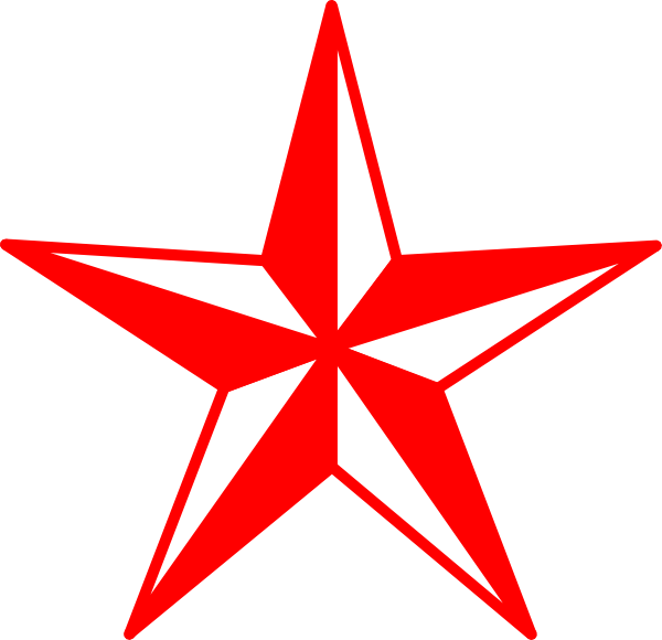 Red and White Star Logo - Red And White Star Clip Art clip art online