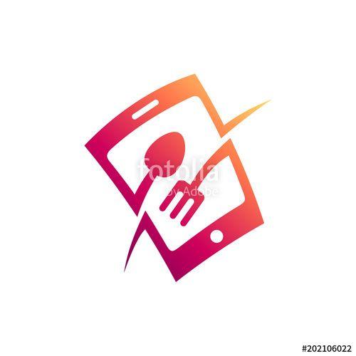 Food App Logo - Food Mobile App Logo, Phone Logo Stock Image And Royalty Free