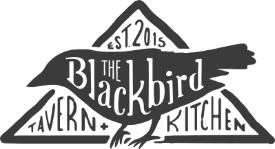 Red and Black Bird Restaurant Logo - Menu